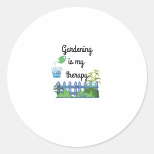 Rond Jardinage Est Mon Sticker Thérapeutique
