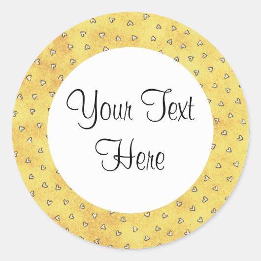 Rond Jaune Avec Sticker Coeur (Devant)