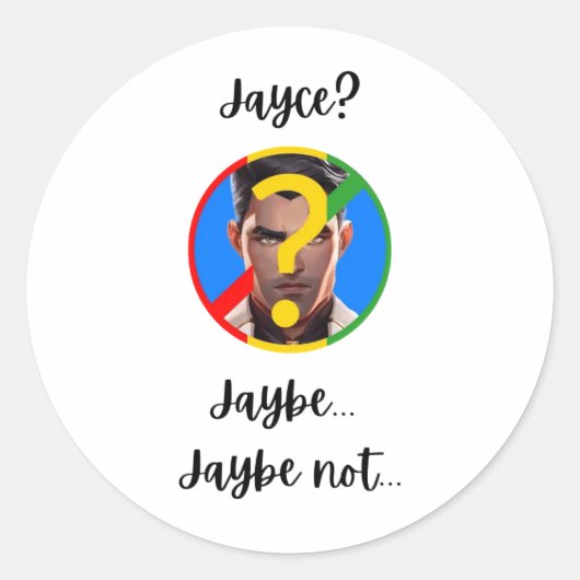 Rond Jaybe, Jaybe not Sticker (Devant)