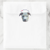 Rond Je Coeur Mon Sticker Taureau Pit (Sac)