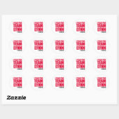 Rond Je joue pour Team Lynn Sticker (Feuille)