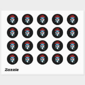 Rond Je Mange N'Importe Quoi - Sticker d'attitude Cool (Feuille)