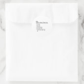 Rond Je n'ai pas le temps pour Sticker (Sac)
