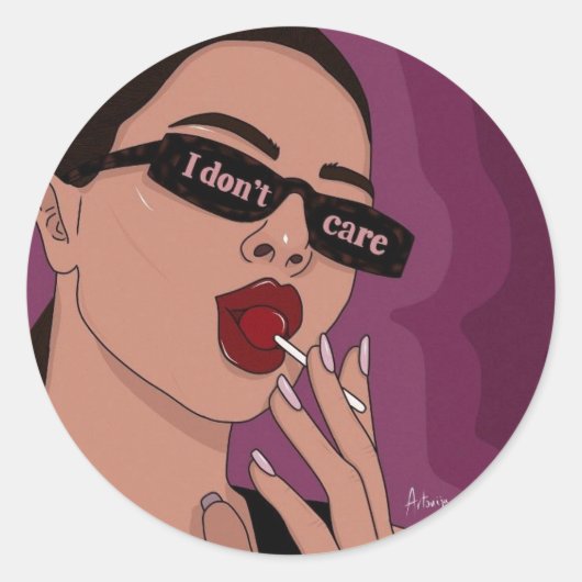 ROND JE NE M'OCCUPE PAS DE STICKER (Devant)