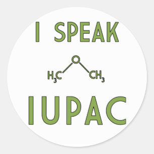 Rond Je parle Sticker IUPAC