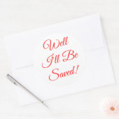 Rond Je serai sauvé Christian Sticker (Enveloppe)