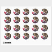 Rond Je T'Aime Chat Sticker (Feuille)