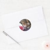 Rond Je T'Aime Chat Sticker (Enveloppe)