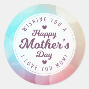 Rond Je t'aime Fête des mères de maman   Sticker