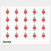 Rond Je T'Aime Sticker (Feuille)