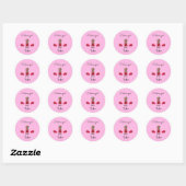 Rond Je te mâche Sticker pour la Saint-Valentin (Feuille)