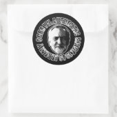ROND JEREMY CORBYN STICKER NOIR (Sac)