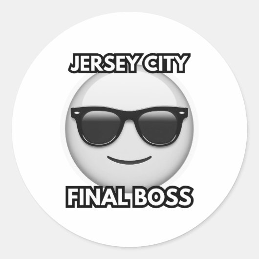 Rond Jersey City Final Boss Sticker (Devant)