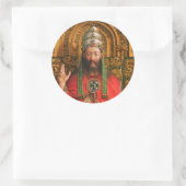 Rond Jesus Christ Ghent Altarpiece Sticker (Sac)