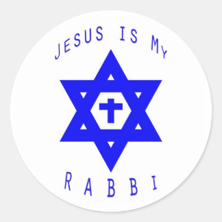Rond Jésus est mon Sticker Rabbi