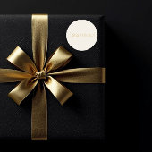 Rond JESUS IS BORN Cream Christmas Sticker #2