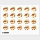 Rond Jésus t'aime tout un sticker Latte (Feuille)