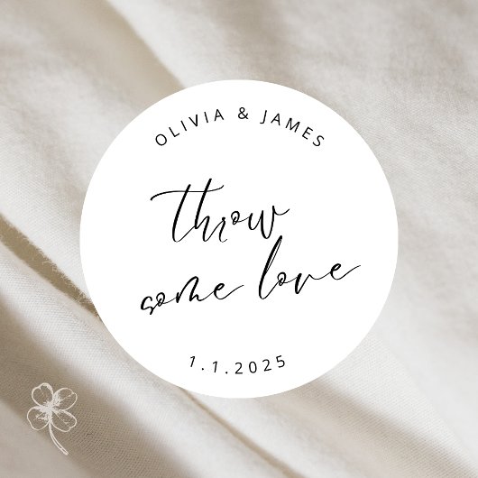 Rond Jette Un Sticker D'Amour