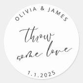 Rond Jette Un Sticker D'Amour (Devant)