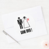 Rond JEU SUR Sticker Mariage (Enveloppe)