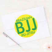 Rond JIu Jitsu brésilien BJJ STicker (Enveloppe)