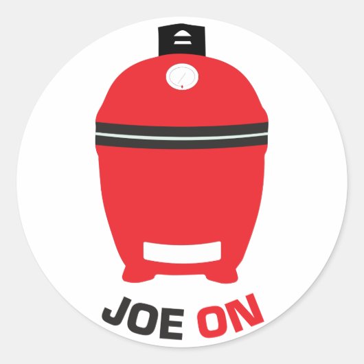 Rond Joe On Sticker pour les fans de Kamado Grill (Devant)