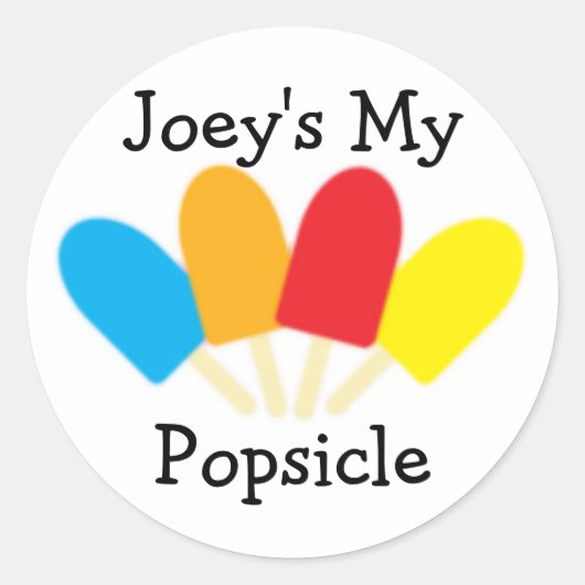 Rond Joey's My Popsicle Sticker (Devant)