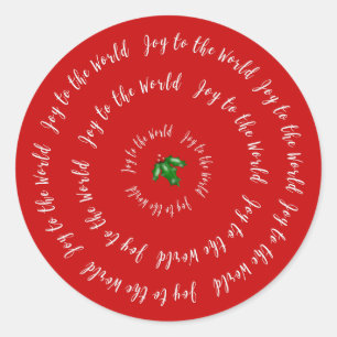 Rond Joie au Sticker Red Holly Mondial