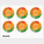 Rond Joli et coloré Choisir Happy Sticker (Feuille)