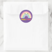 ROND JOLI VENDREDI RAINBOW CLASSIC ROUND STICKER (Sac)