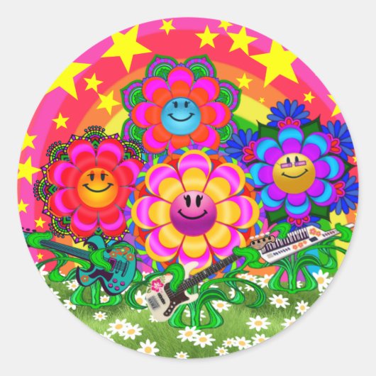 Rond JOUETS WQ STICKER LG : Bande d'alimentation Fleur (Devant)