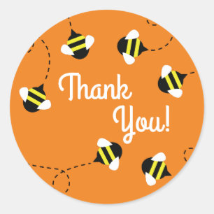 Rond Jour de l'abeille 1er Anniversaire Sticker Seals M