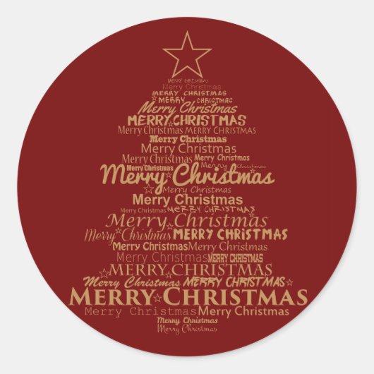 Rond Joy Sticker Arbre de Noël (Devant)