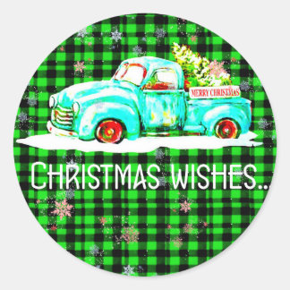Rond Joy Sticker Enveloppe de Noël