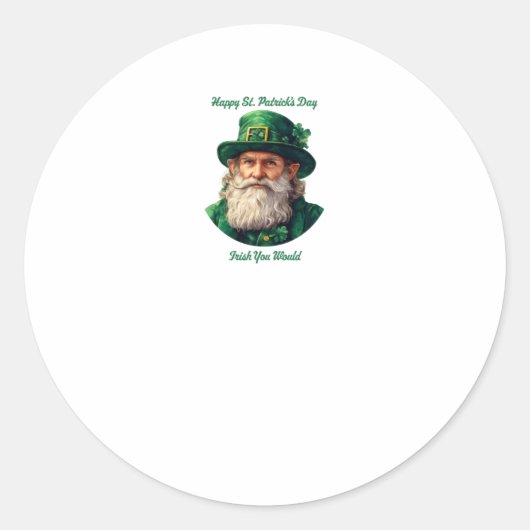 Rond Joyeuse Saint Patrick...irish Vous Sticker (Devant)