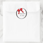 Rond Joyeuses vacances de la cuisine de Sticker (Sac)