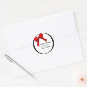 Rond Joyeuses vacances de la cuisine de Sticker (Enveloppe)