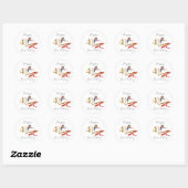 Rond Joyeux 40ème Anniversaire Sticker (Feuille)
