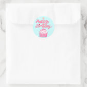 Rond Joyeux Sticker Art Doodle Cupcake Anniversaire (Sac)