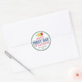 Rond Joyeux Sticker Au Crayon De 2E Année (Enveloppe)