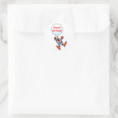 Rond Joyeux Sticker d'anniversaire (Sac)