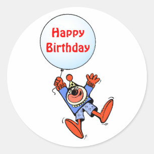 Rond Joyeux Sticker d'anniversaire