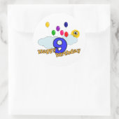 Rond Joyeux Sticker d'anniversaire (Sac)