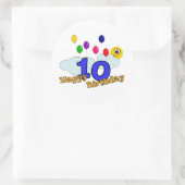 Rond Joyeux Sticker d'anniversaire (Sac)