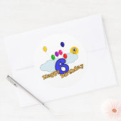 Rond Joyeux Sticker d'anniversaire (Enveloppe)