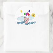 Rond Joyeux Sticker d'anniversaire (Sac)