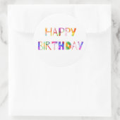 Rond Joyeux Sticker d'anniversaire (Sac)