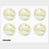 Rond Joyeux Sticker d'anniversaire (Feuille)