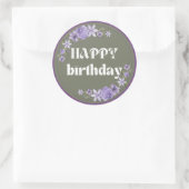 Rond Joyeux Sticker d'anniversaire (Sac)