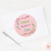 Rond Joyeux Sticker pour la fête des mères (Enveloppe)